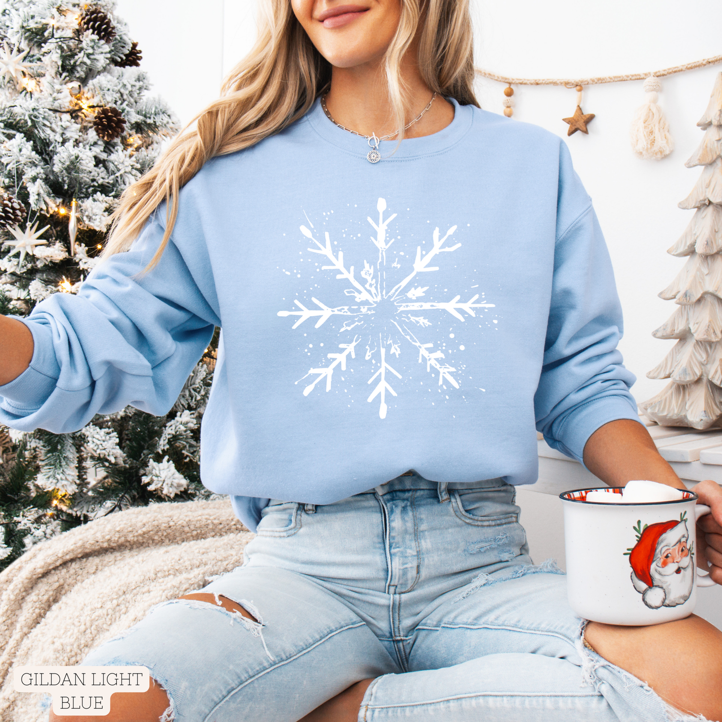 Simple White Snowflake