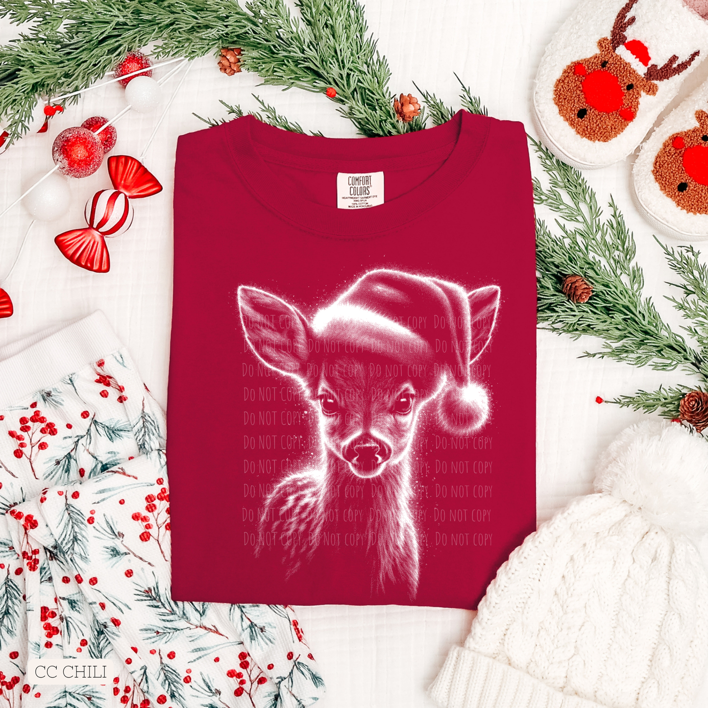 Halftone Christmas Deer