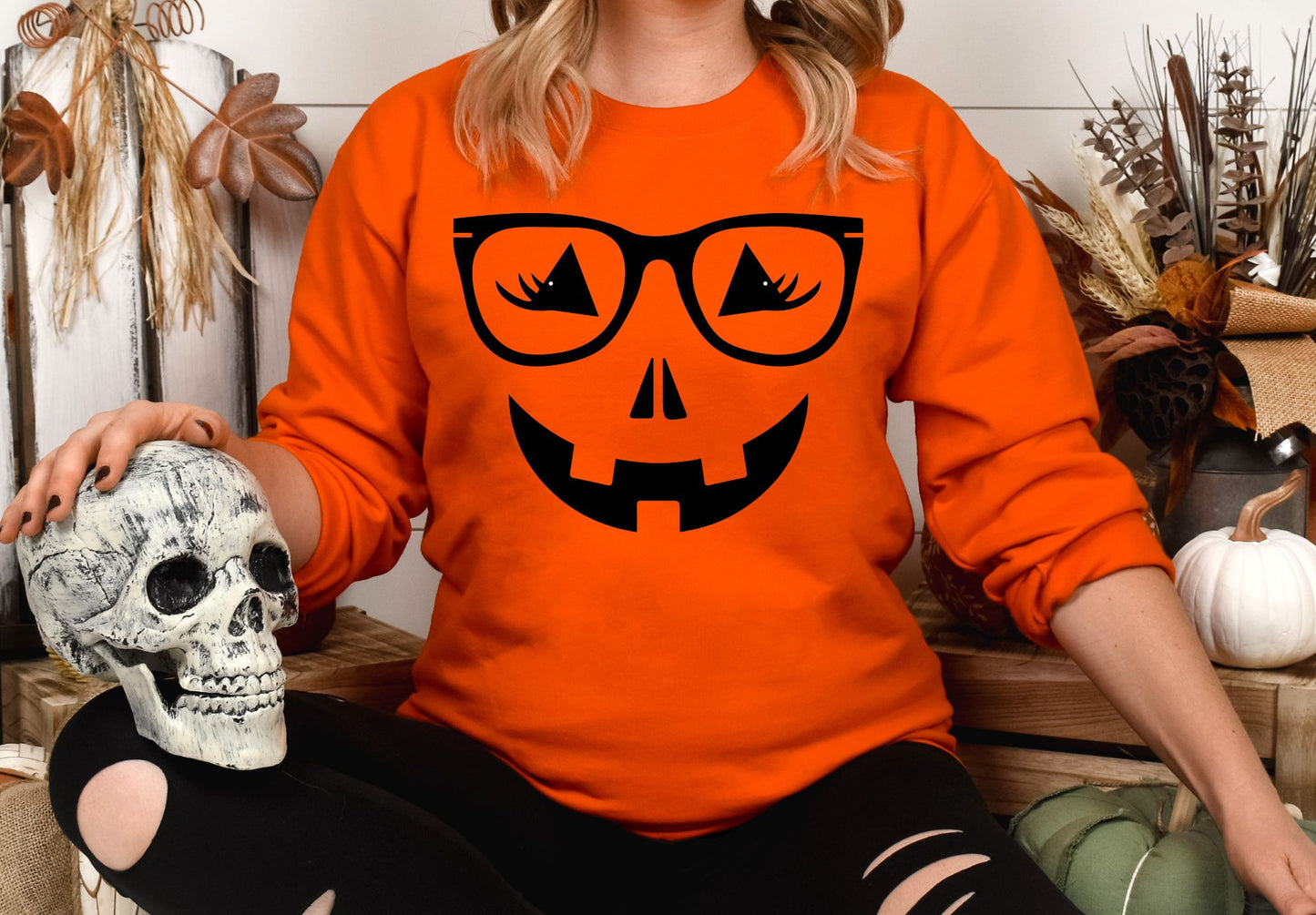 Jack O Lantern black glasses
