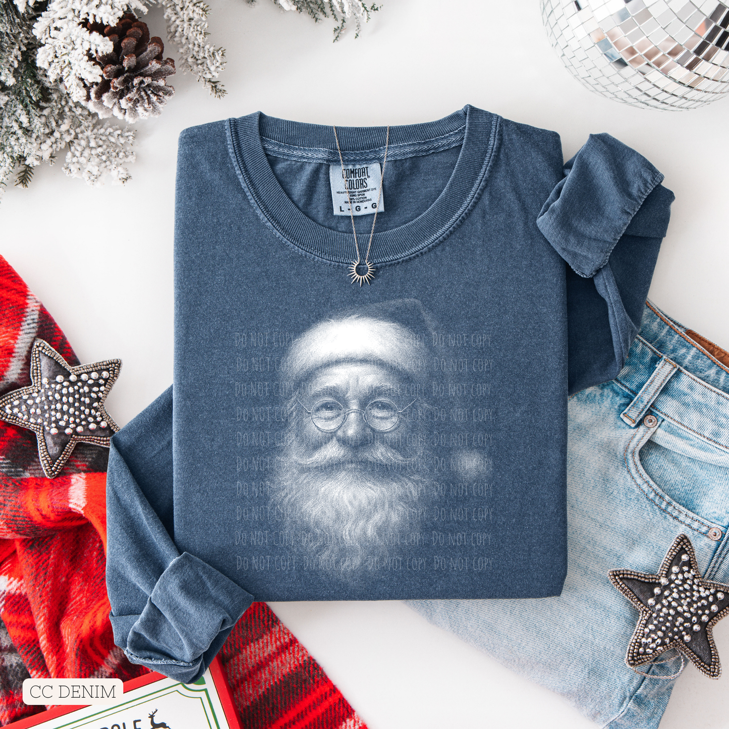 Halftone Santa Face