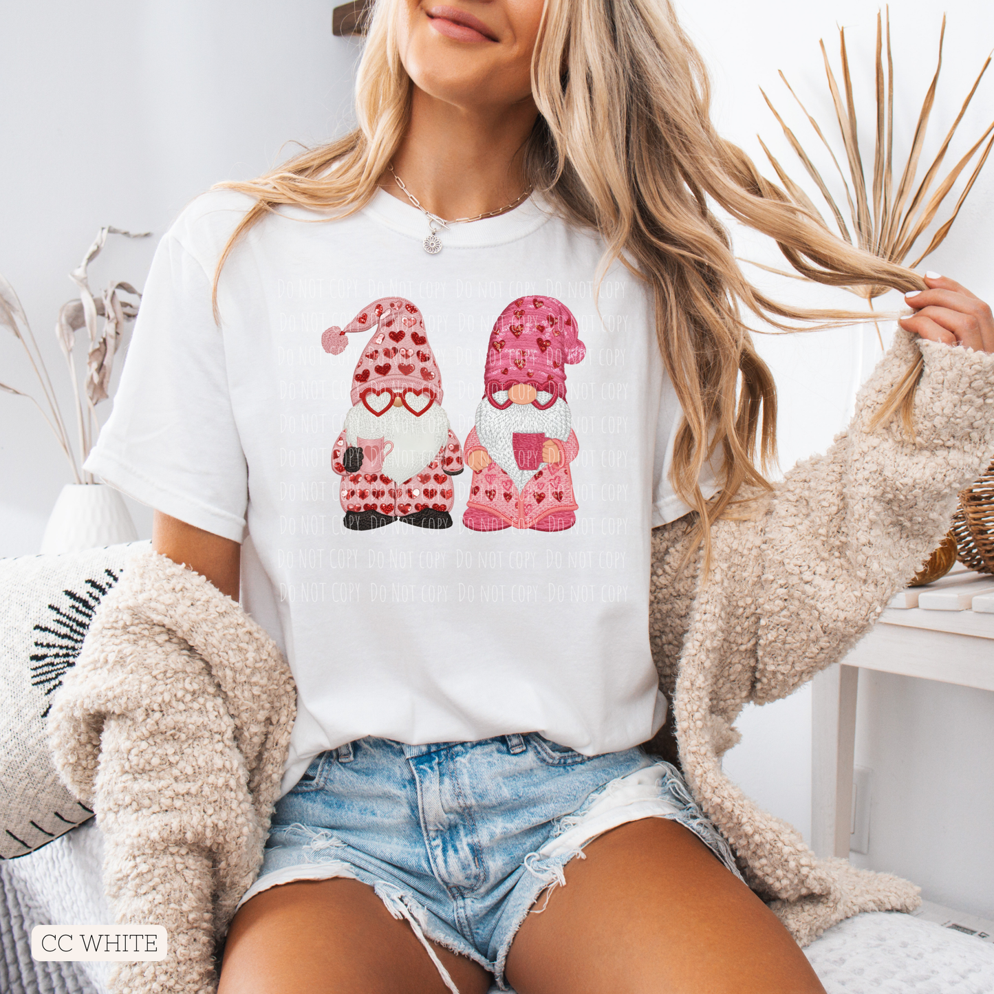 Faux Embroidery Gnome Friends