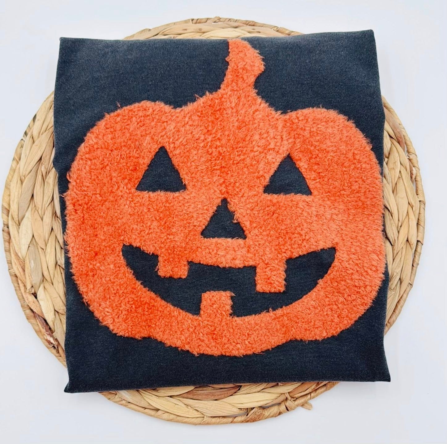 Pumpkin Face Fluffy Patch