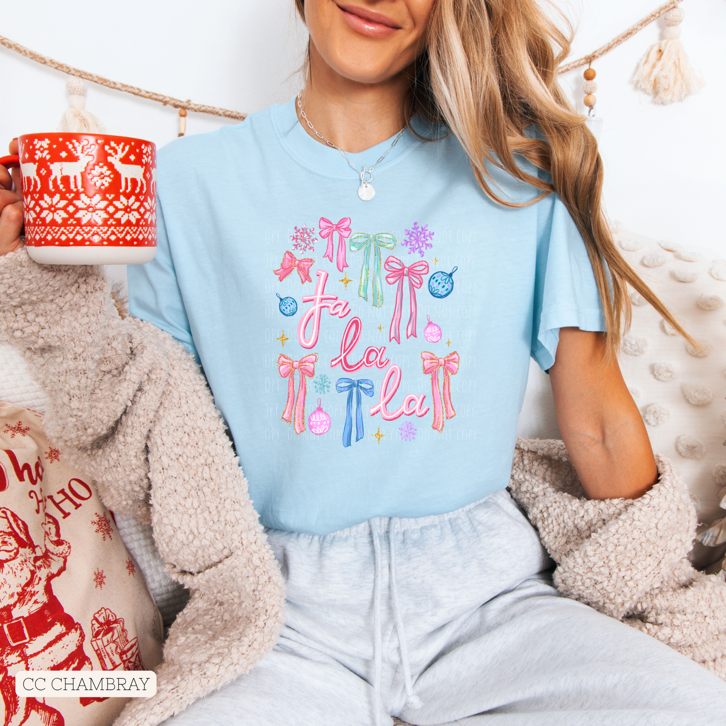 Fa La La Preppy Bow Collage