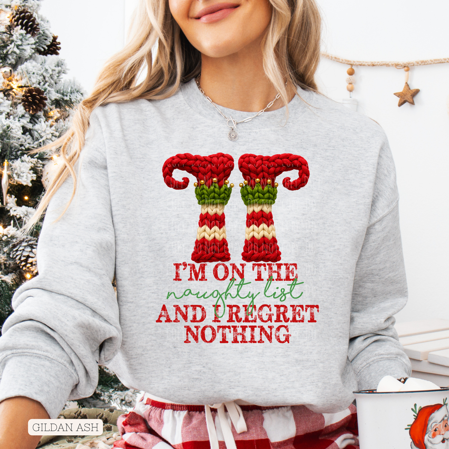 Faux Yarn I'm On The Naughty List