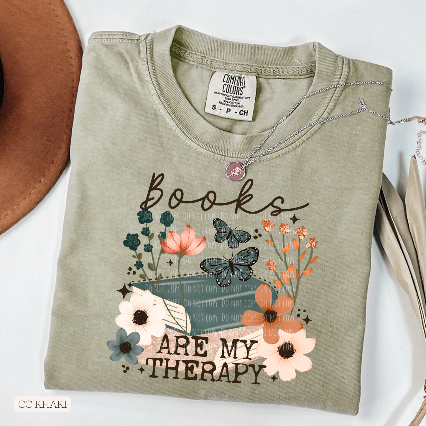 Books Are My Therapy Wildflower