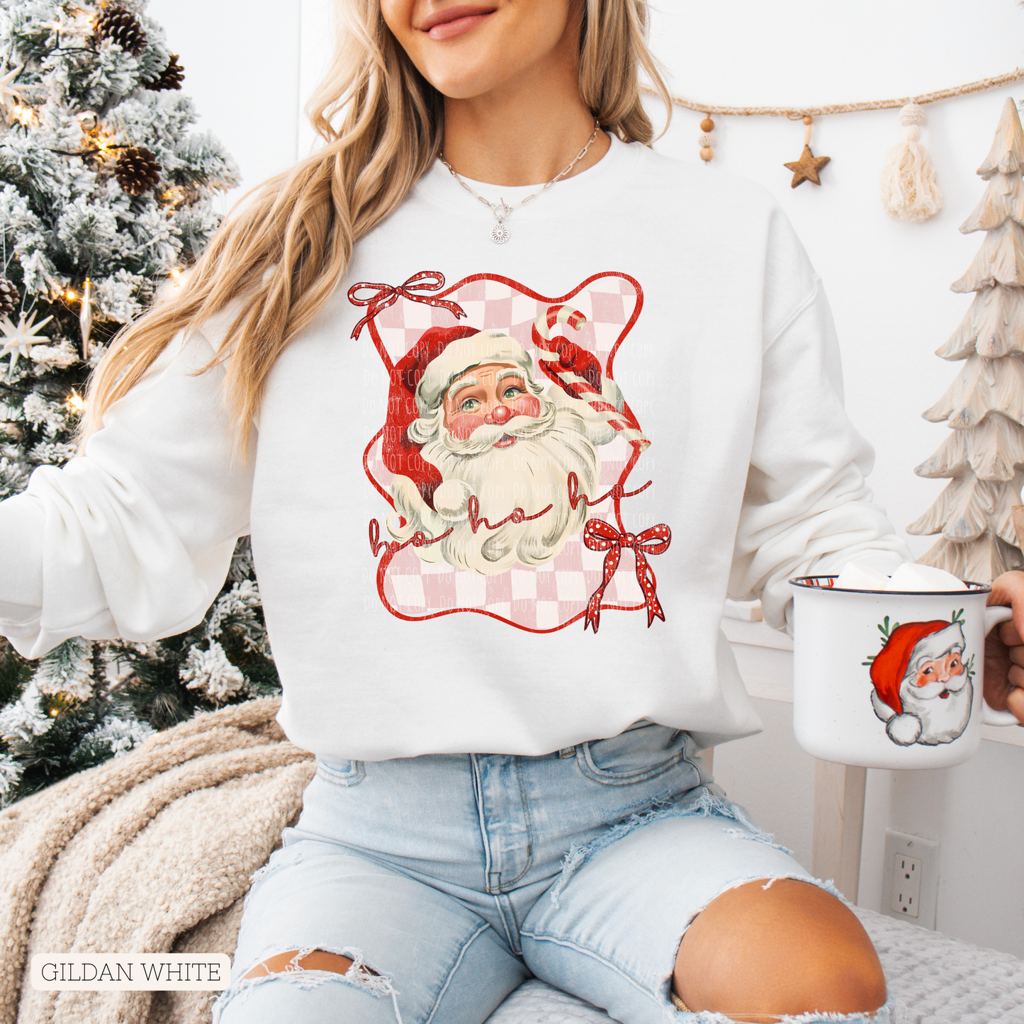 Preppy Frame Vintage Santa