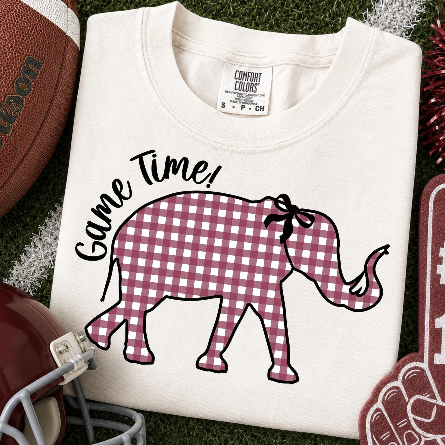 Alabama Elephant Gingham
