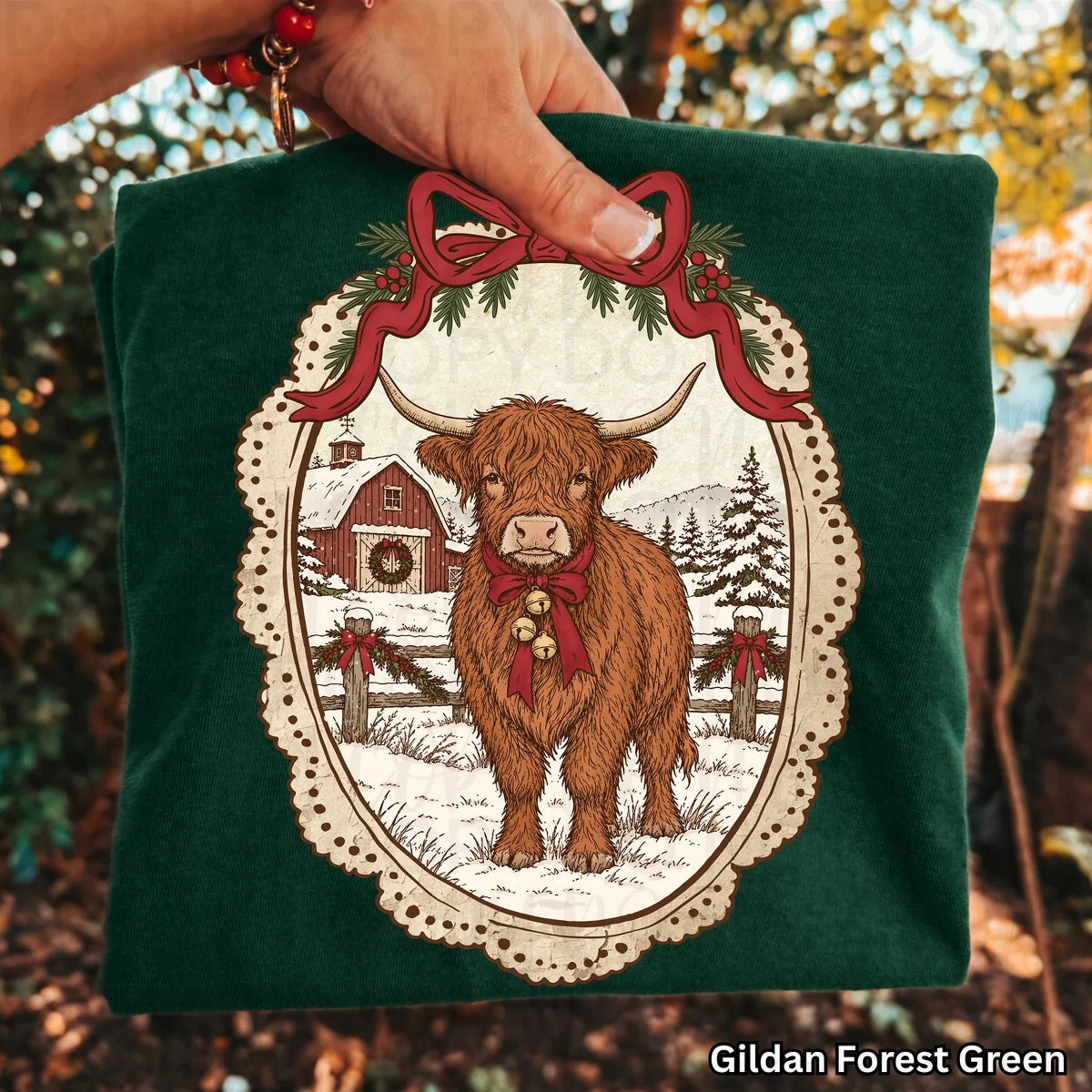 Christmas Highland Cow