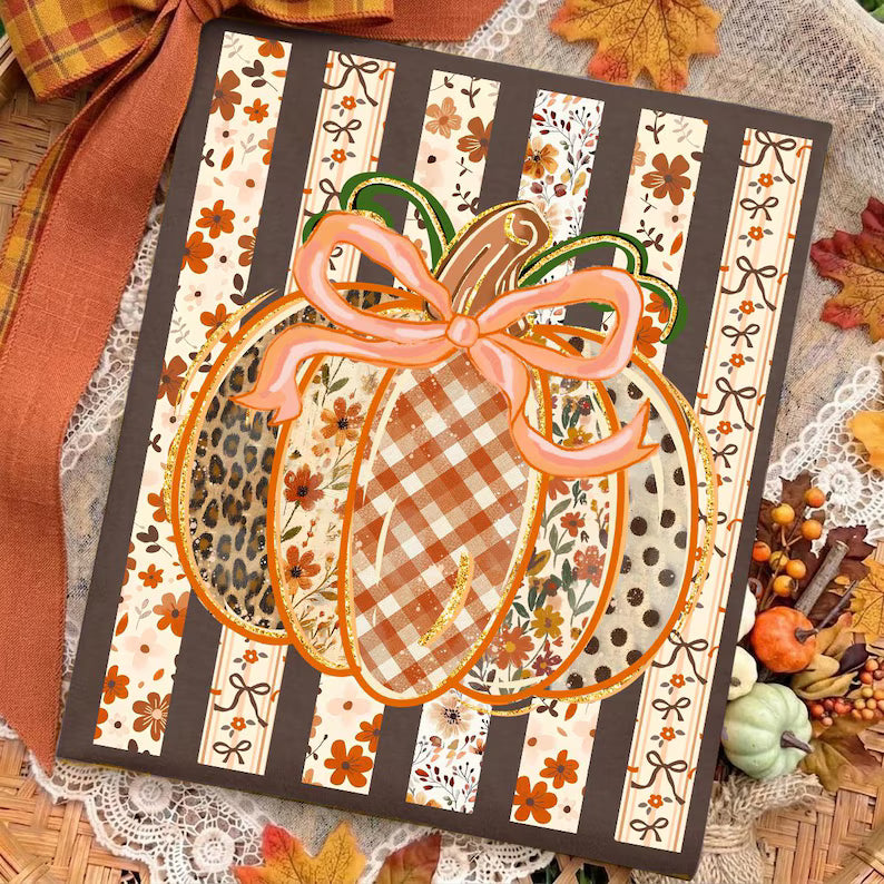 Coquette Floral Autumn Pumpkin
