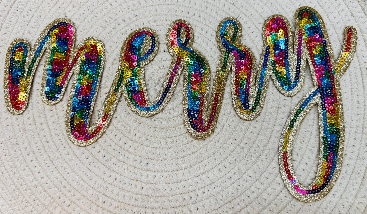 Merry Sequin Patch
