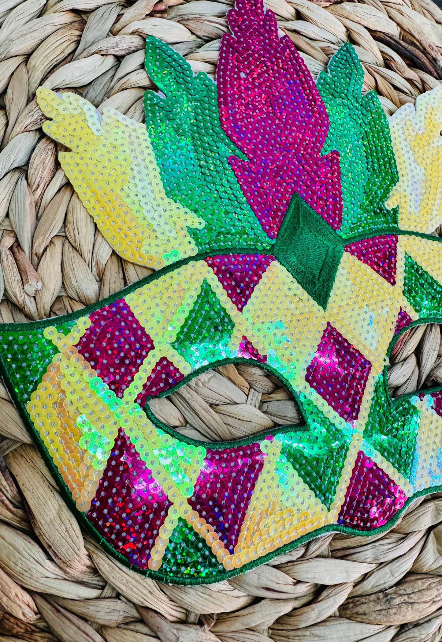 Sequin Mardi Gras Mask