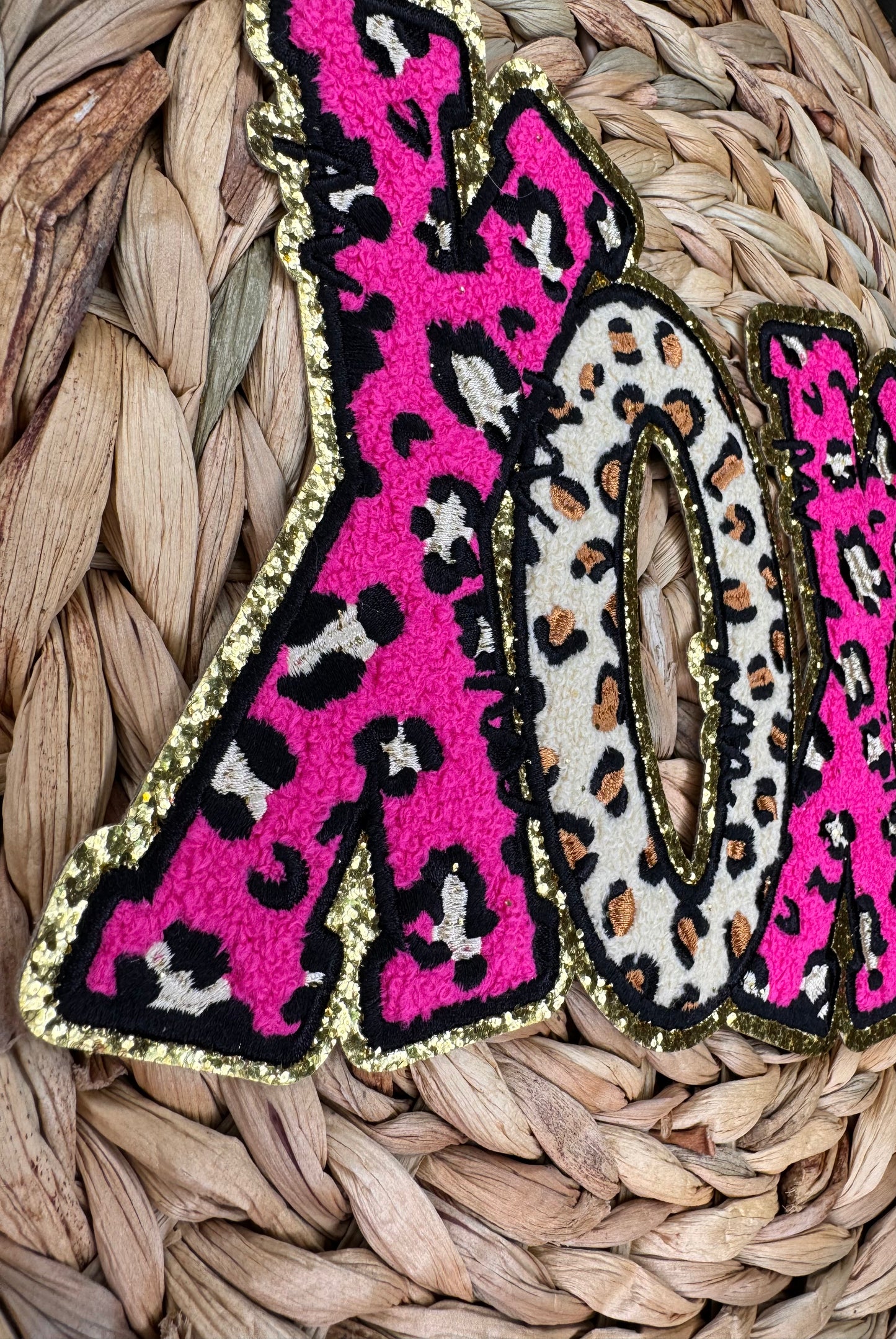XOXO Leopard Chenille Patch