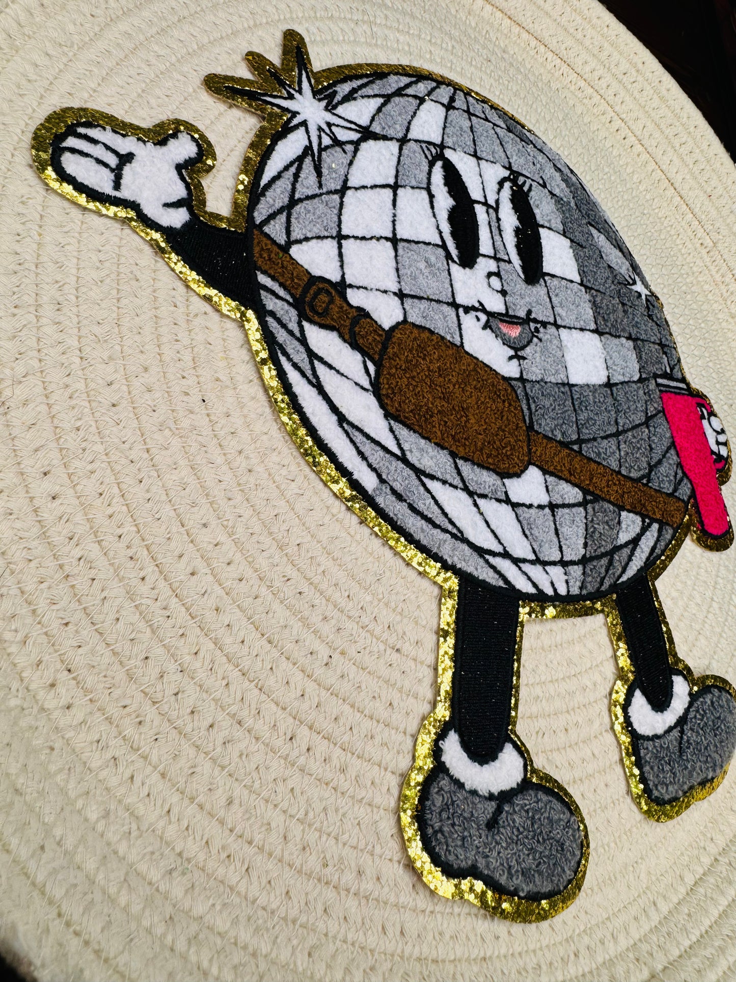 Bougie Disco Ball Chenille Patch