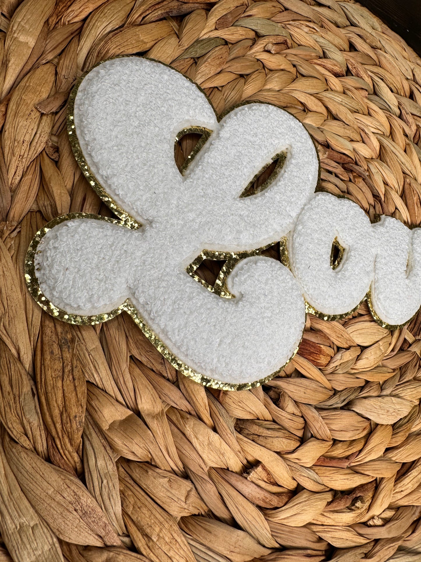 Love Chenille Patch (white)