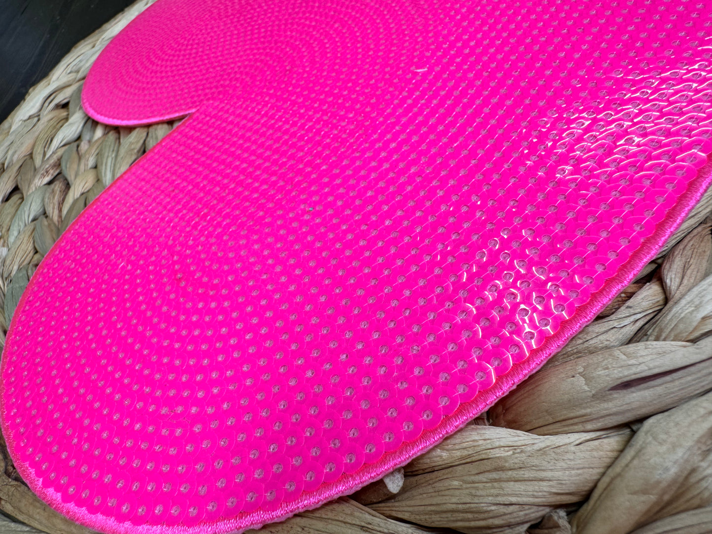 Pink Sequin Heart Patch