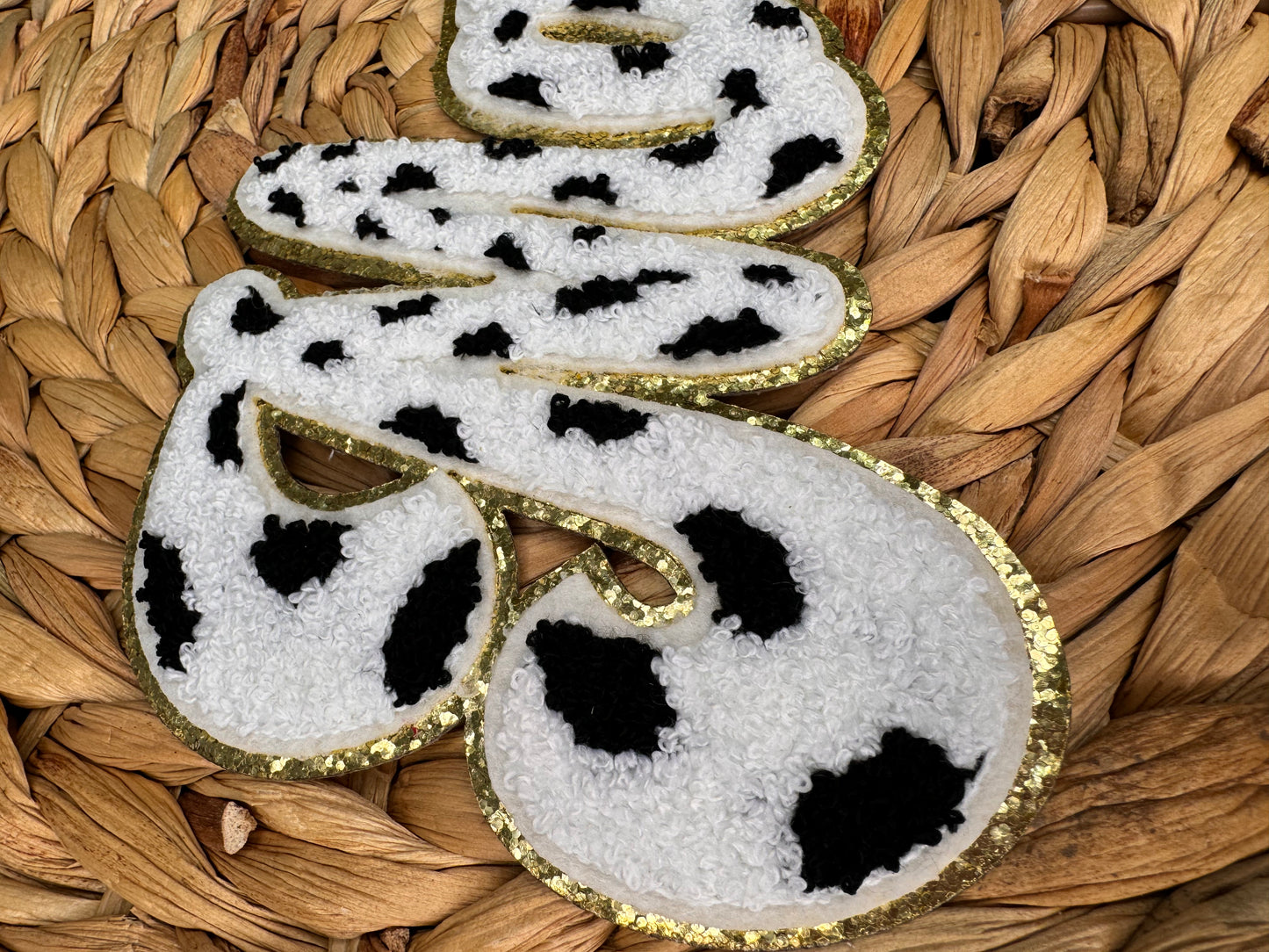 Cow Print Mama Chenille Patch