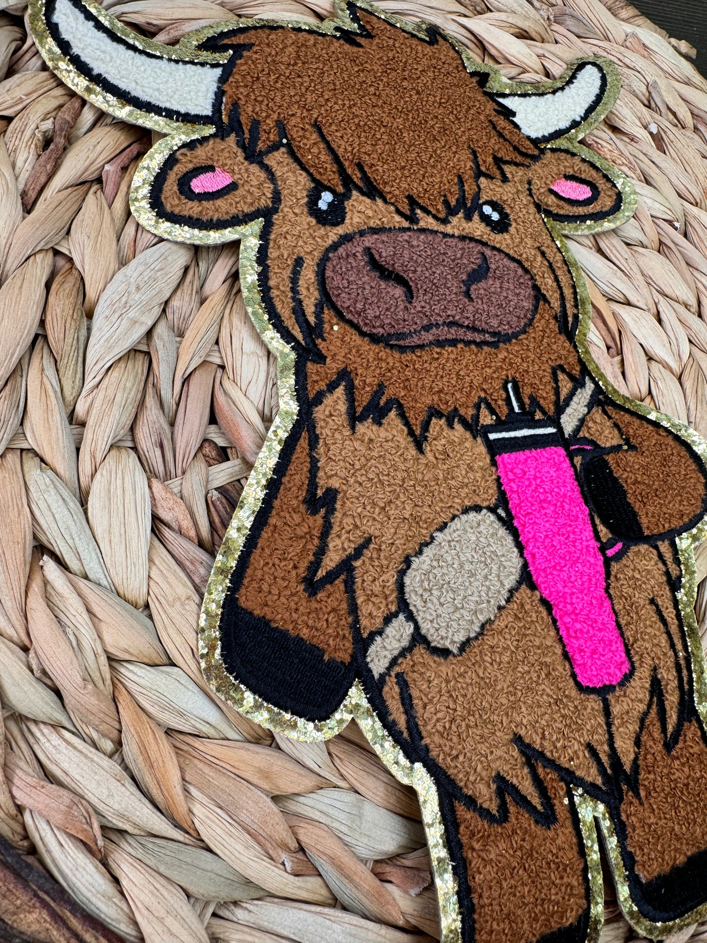 Boujee Highland Cow Patch