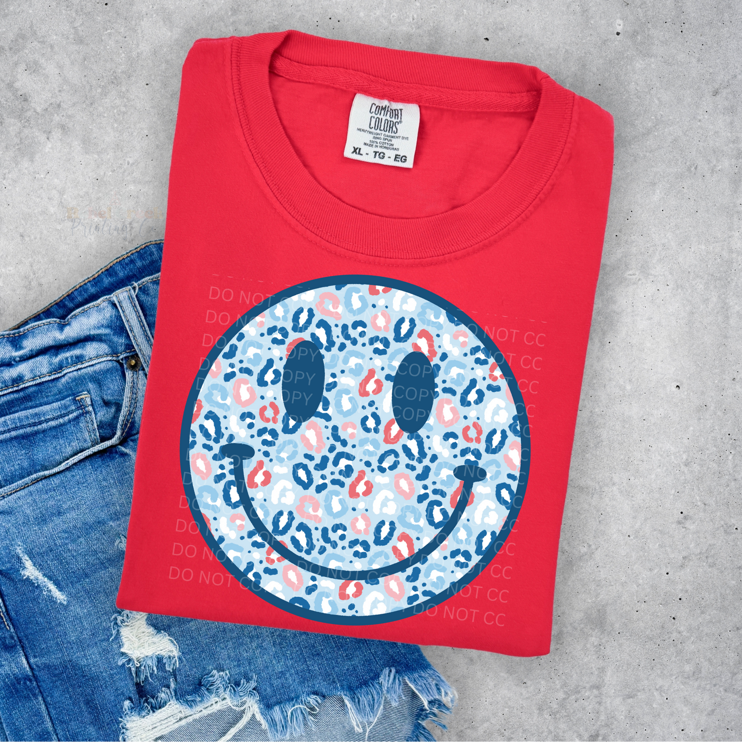 Patriotic Leopard Smiley