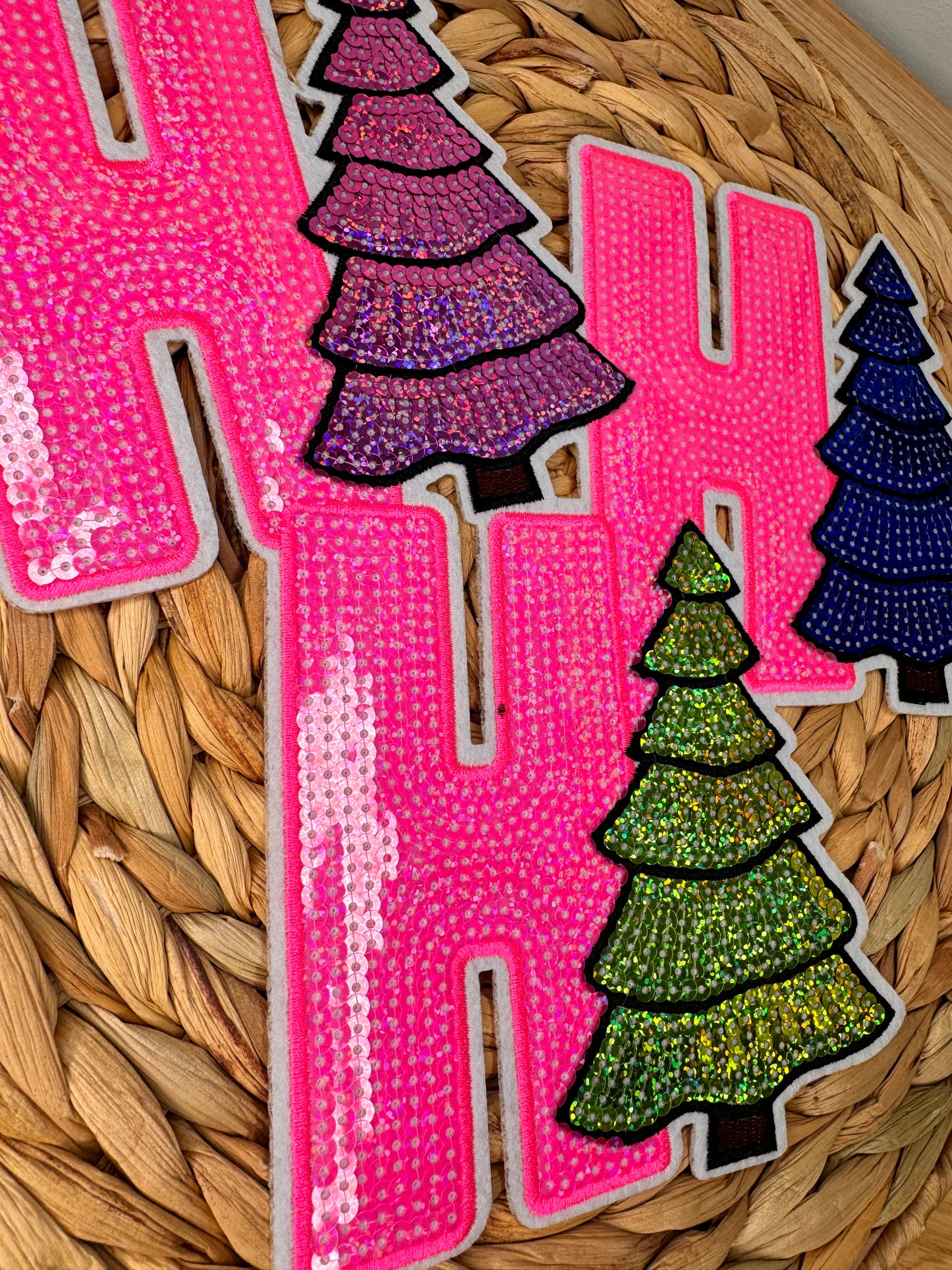 Ho Ho Ho Sequin Patch
