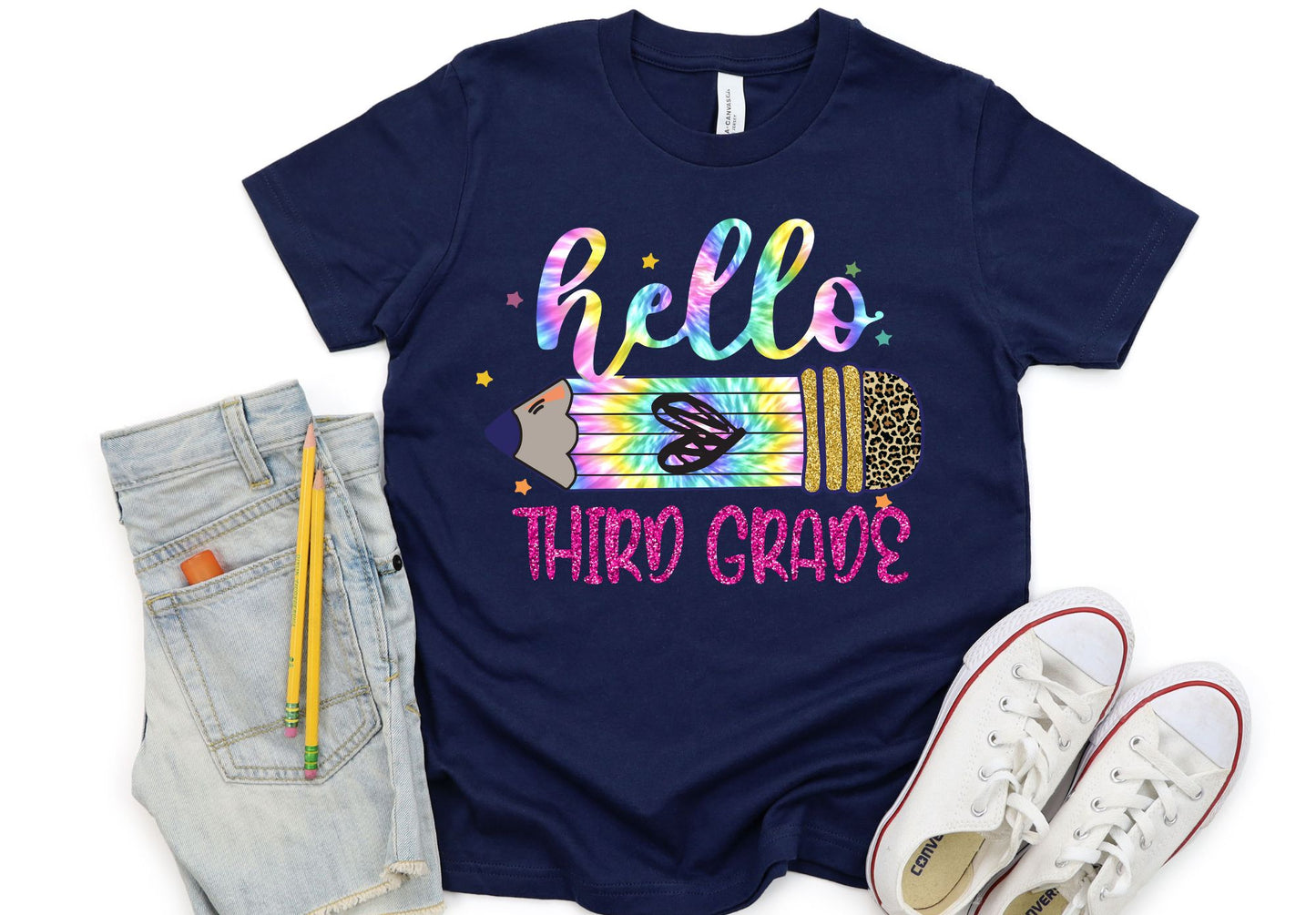 Hello Third Grade Tie Dye