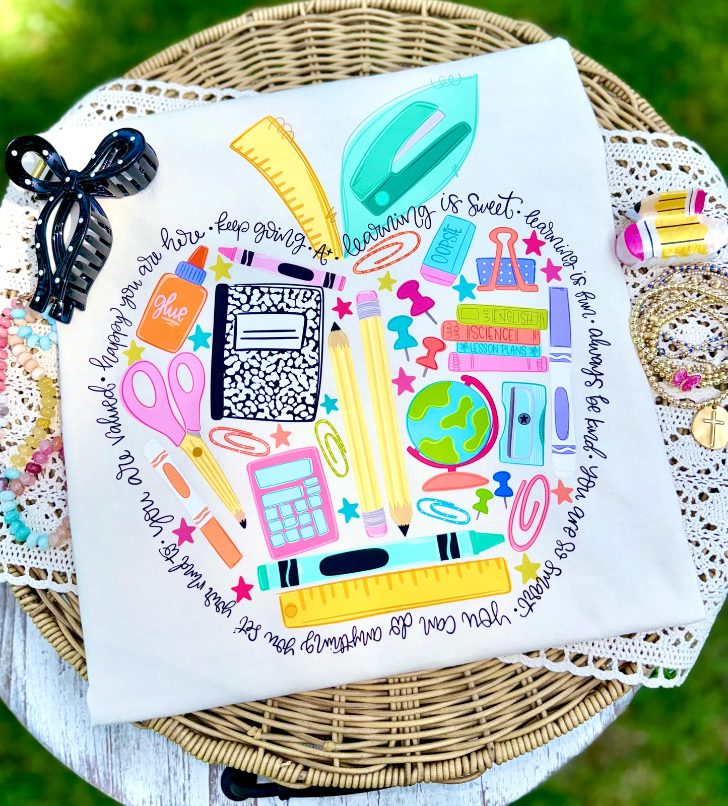 School Supply Affirmation Apple