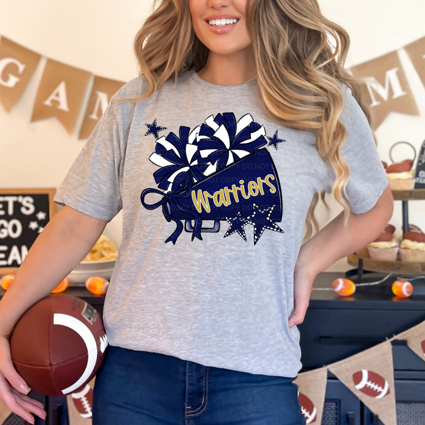 Warriors Megaphone (navy/gold)