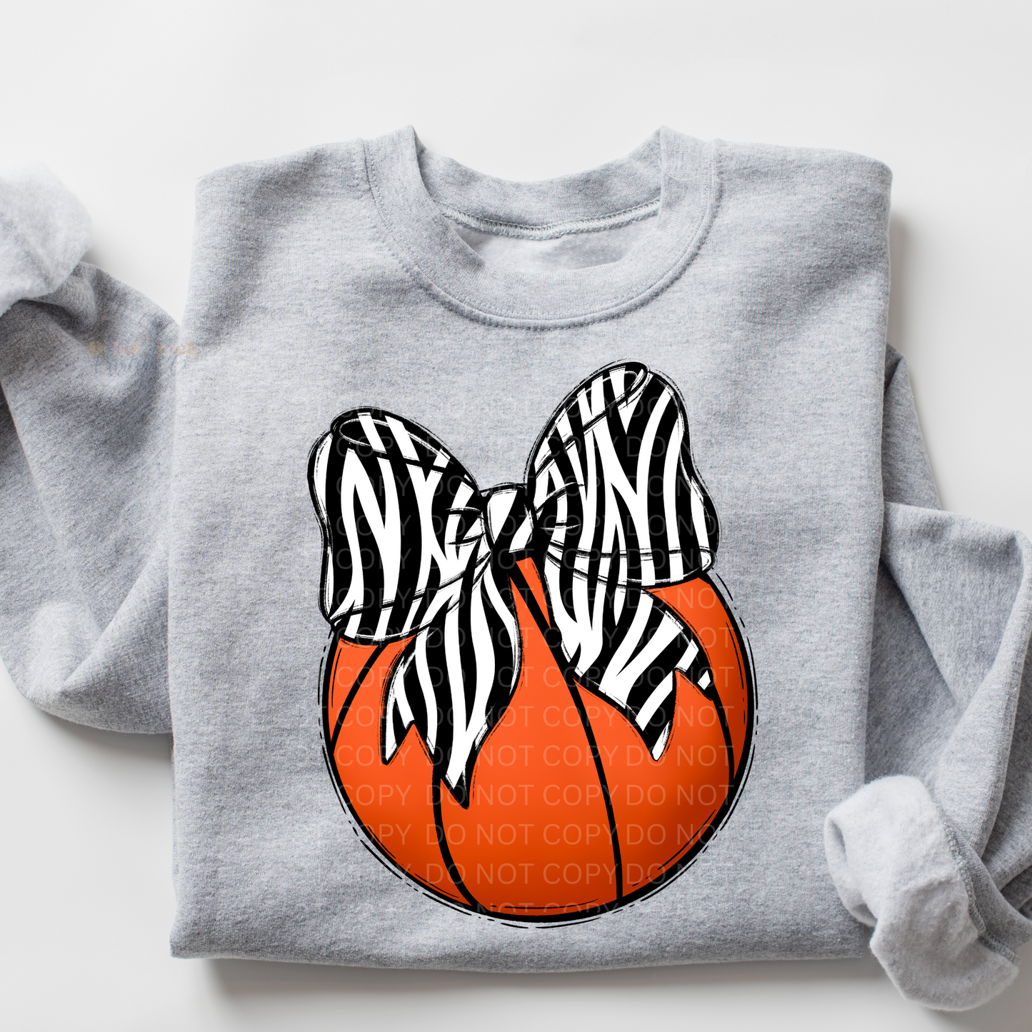 Basketball Bow (zebra)