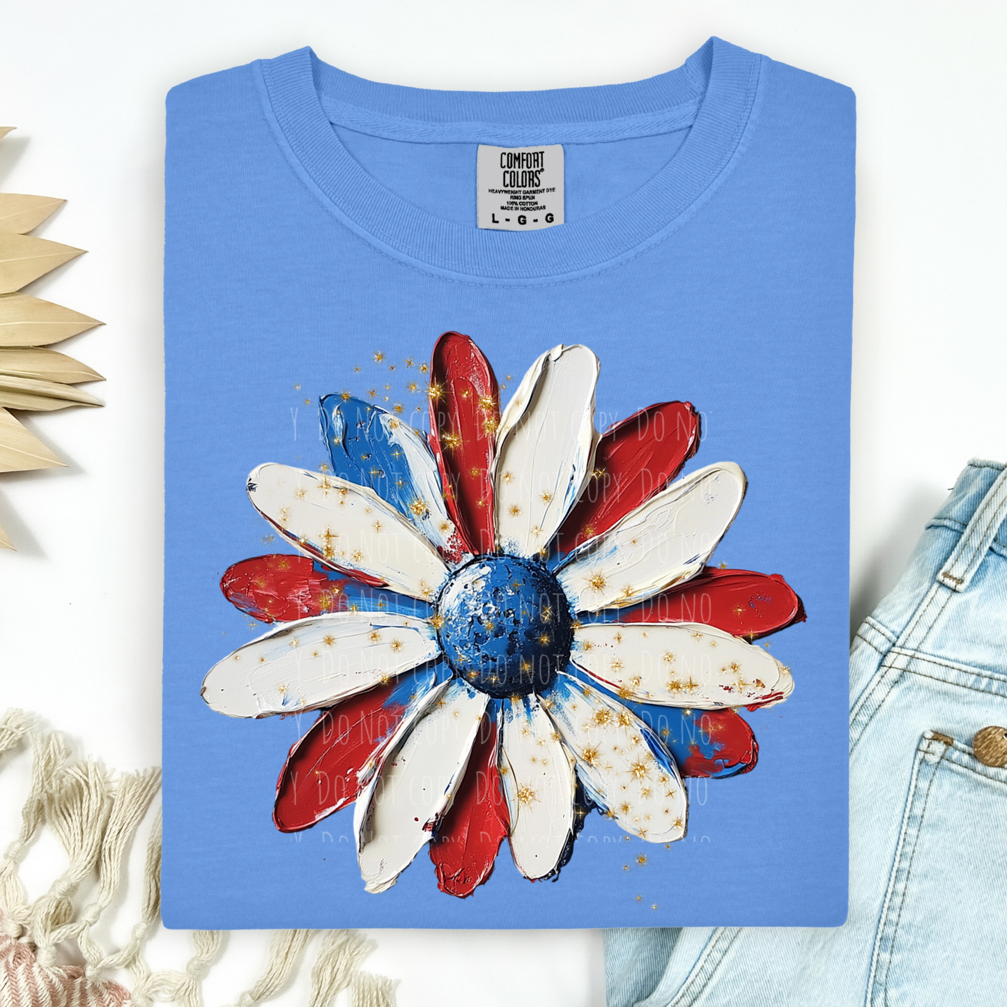 Painted Patriotic Sunflower