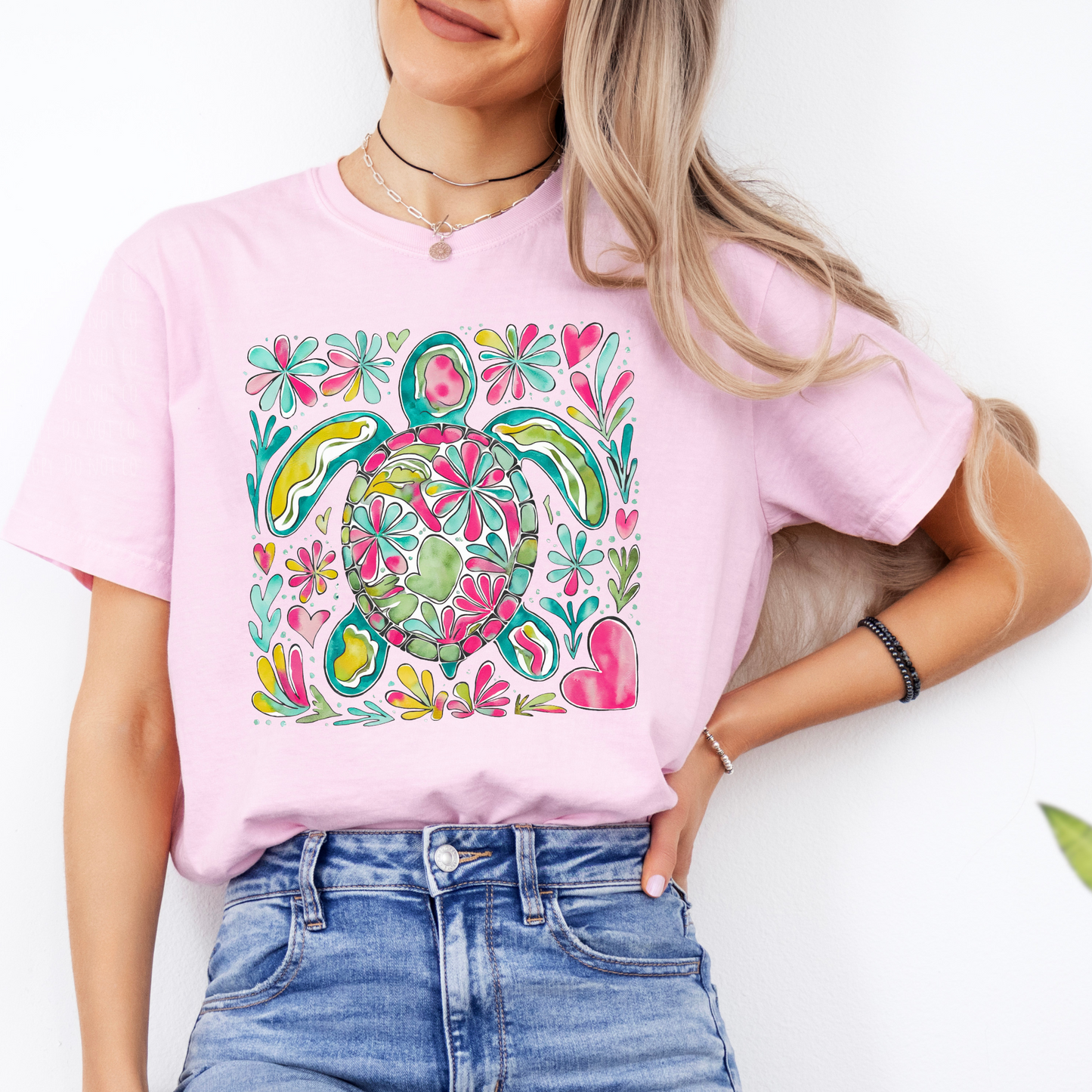 Boho Watercolor Sea Turtle