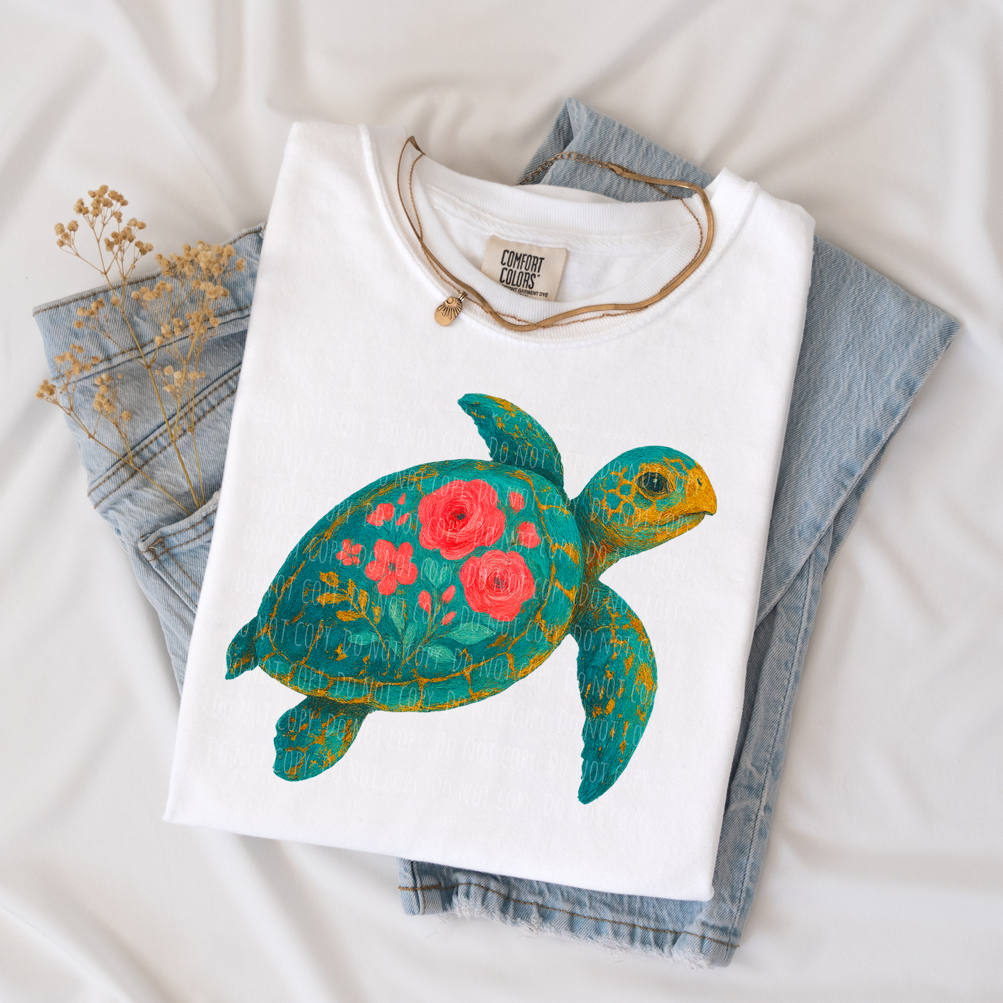 Floral Sea Turtle