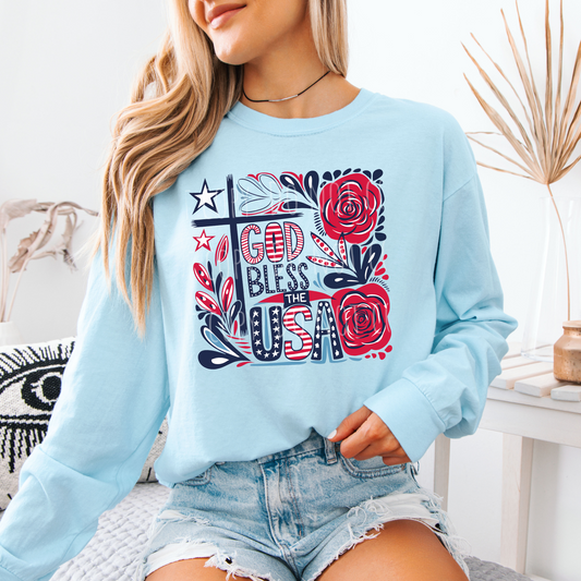 Boho God Bless The USA