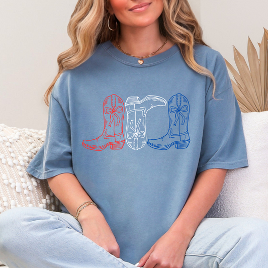 Red White Blue Cowboy Boots