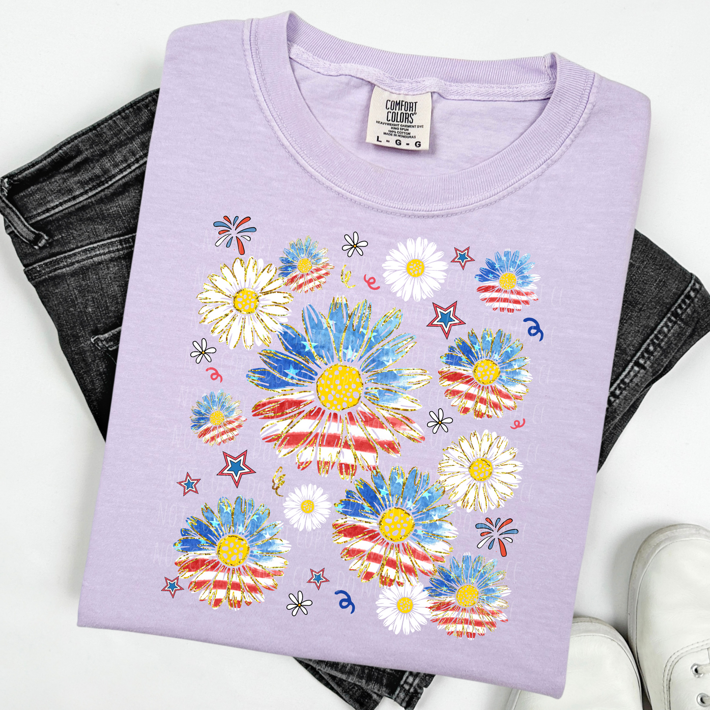 Patriotic Sunflower Collage