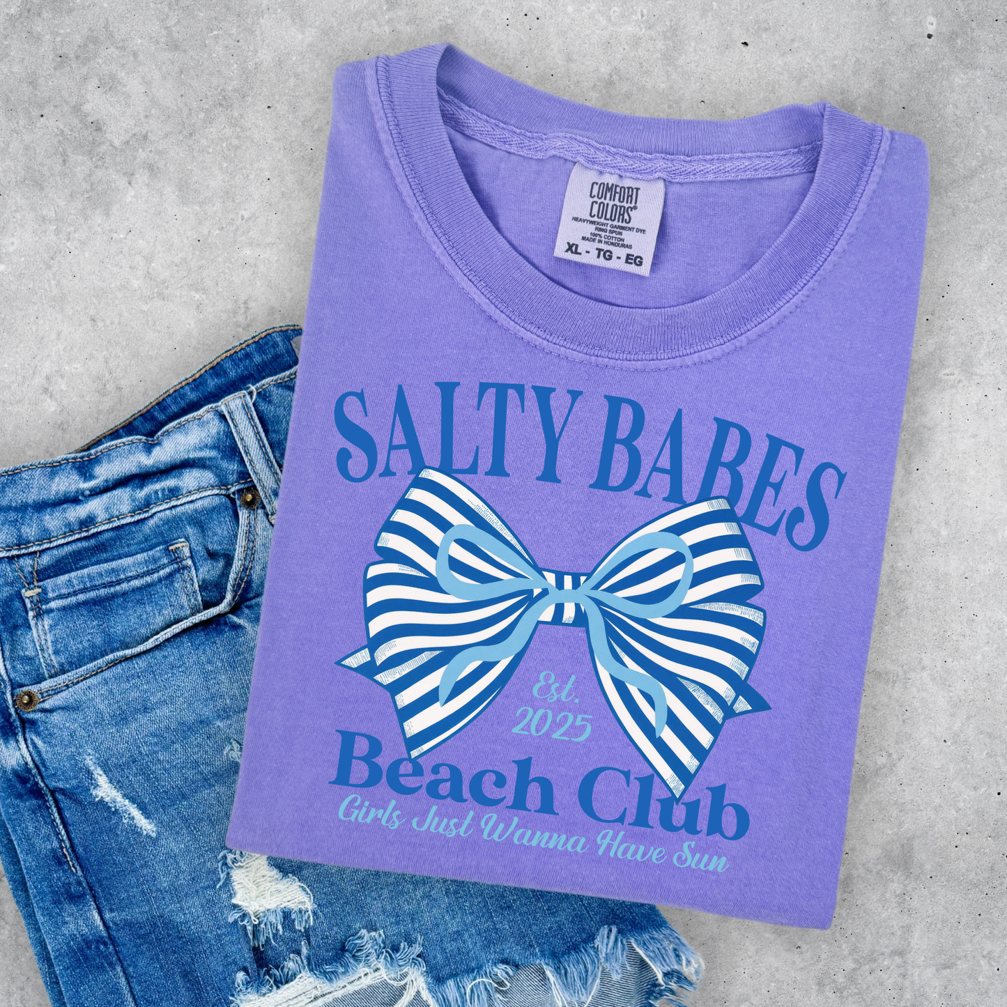 Salty Babes Bow (blue)