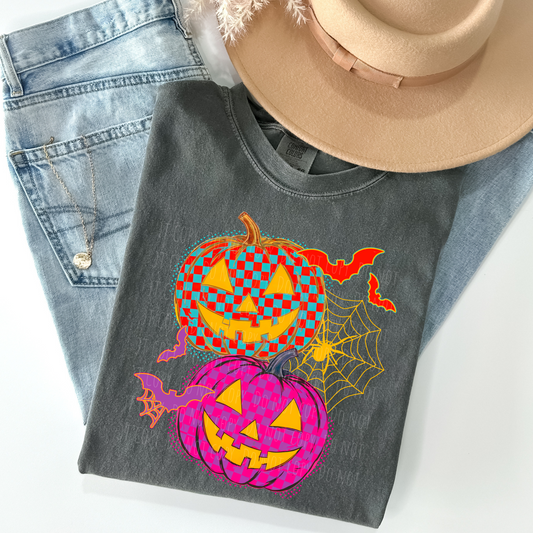 Checkered Jack O Lanterns