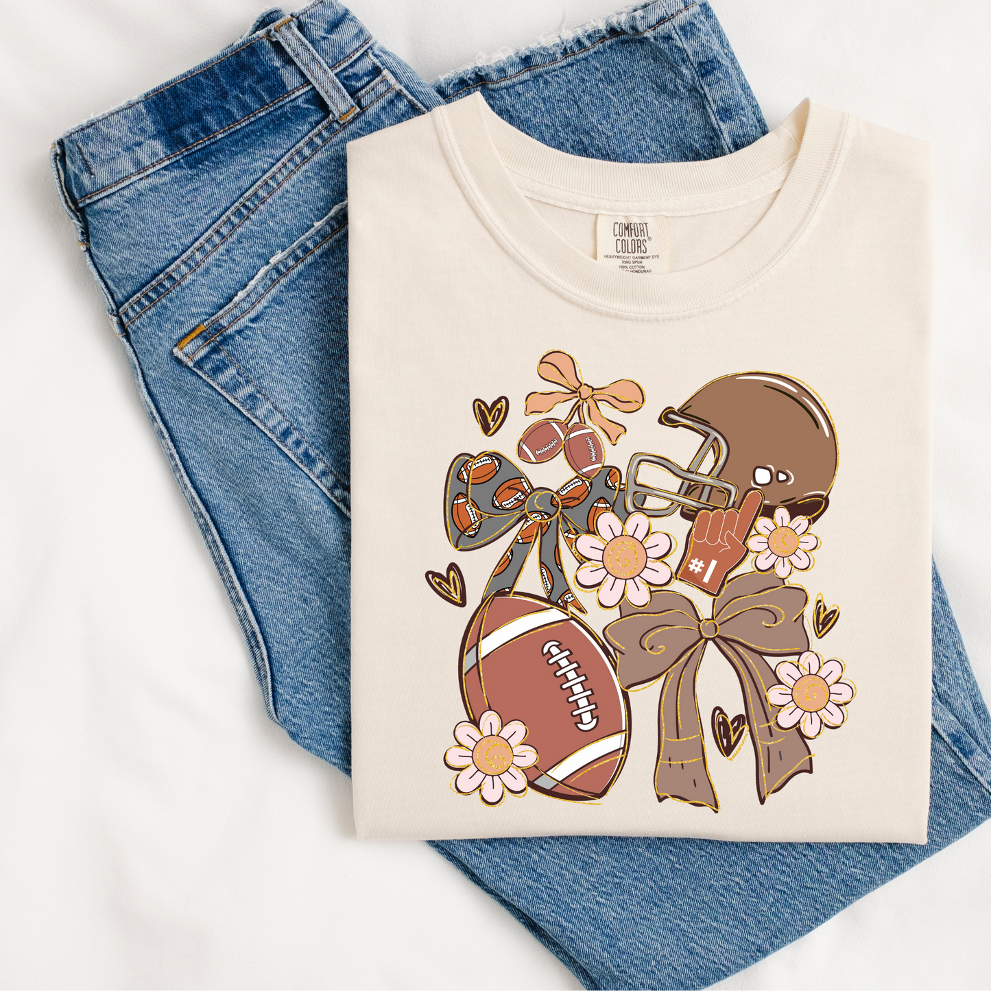 Boho Football Collage