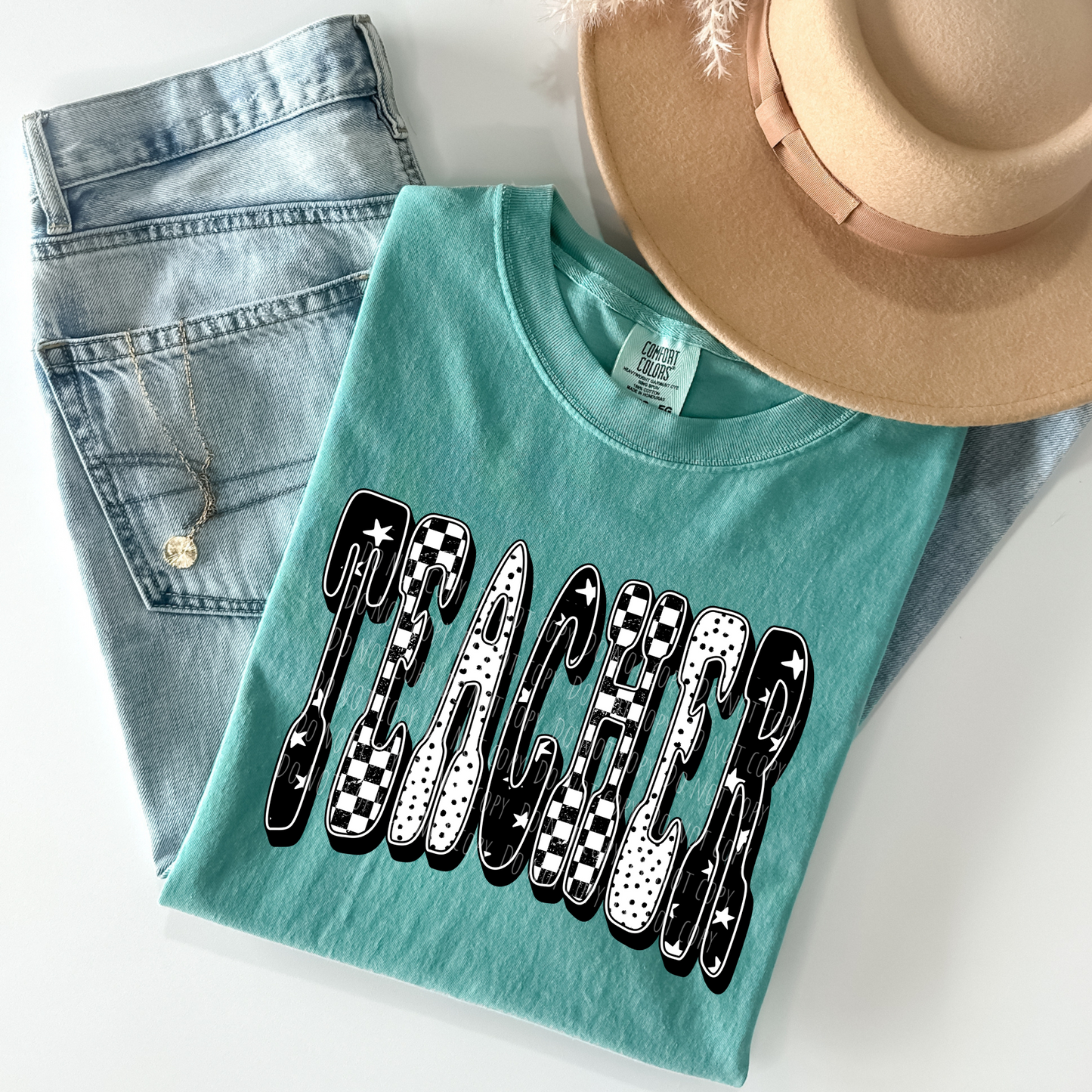 Teacher Checkered Dots