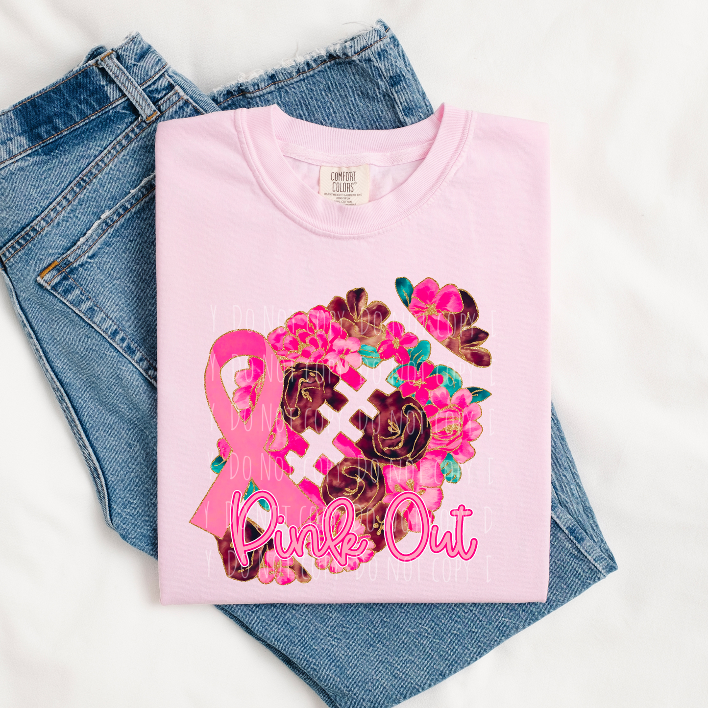 Pink Out Floral Football