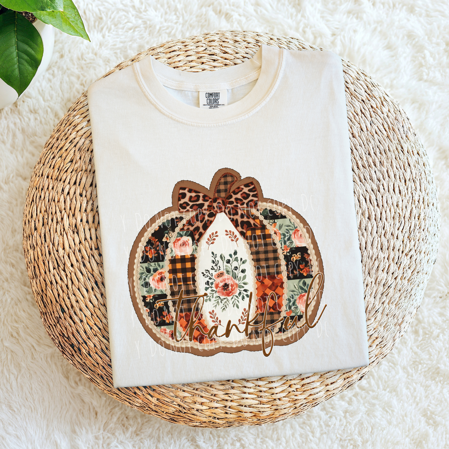 Thankful Patchwork Pumpkin