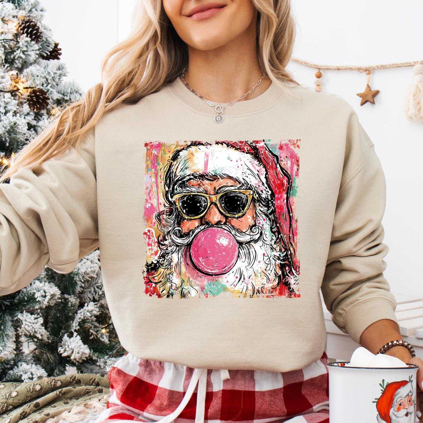 Brushstroke Santa Bubble
