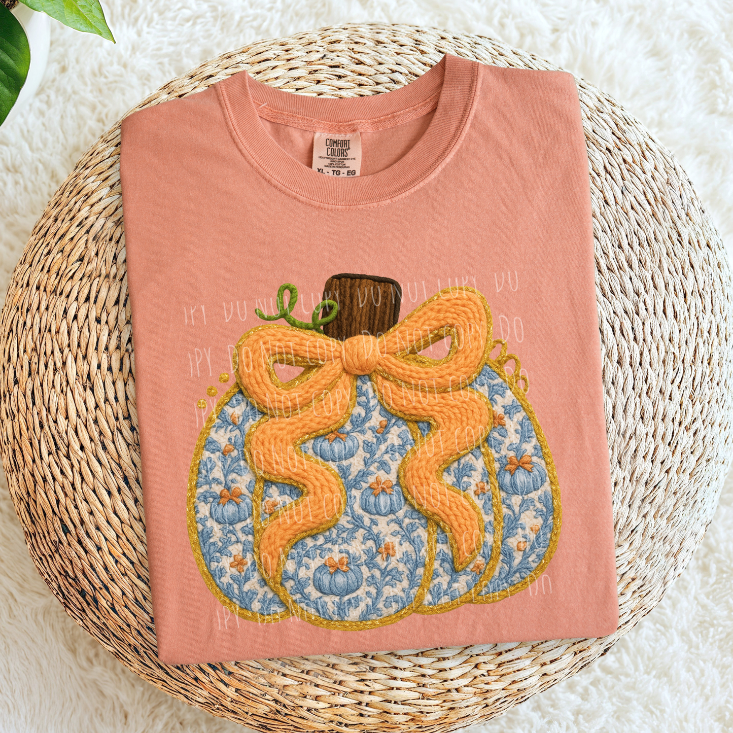 Faux Yarn Vintage Pumpkin