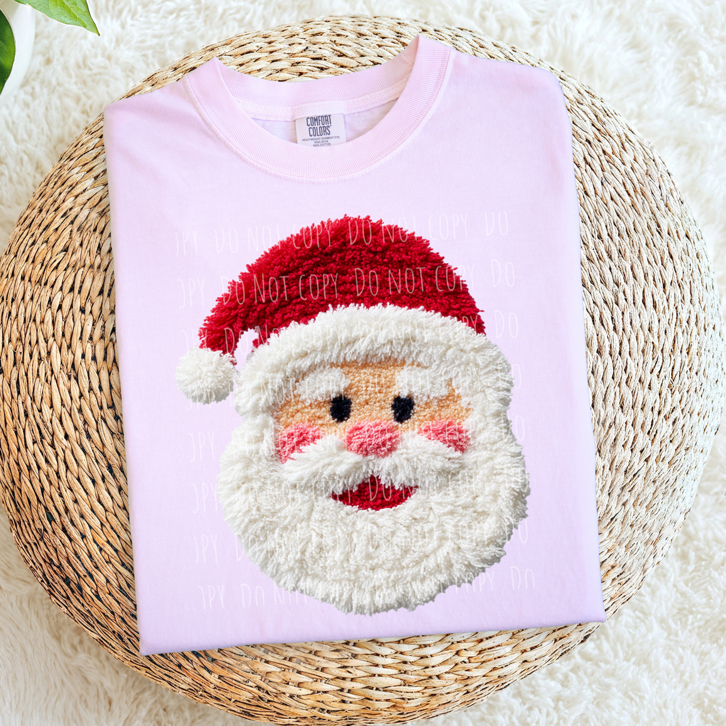 Faux Yarn Jolly Santa