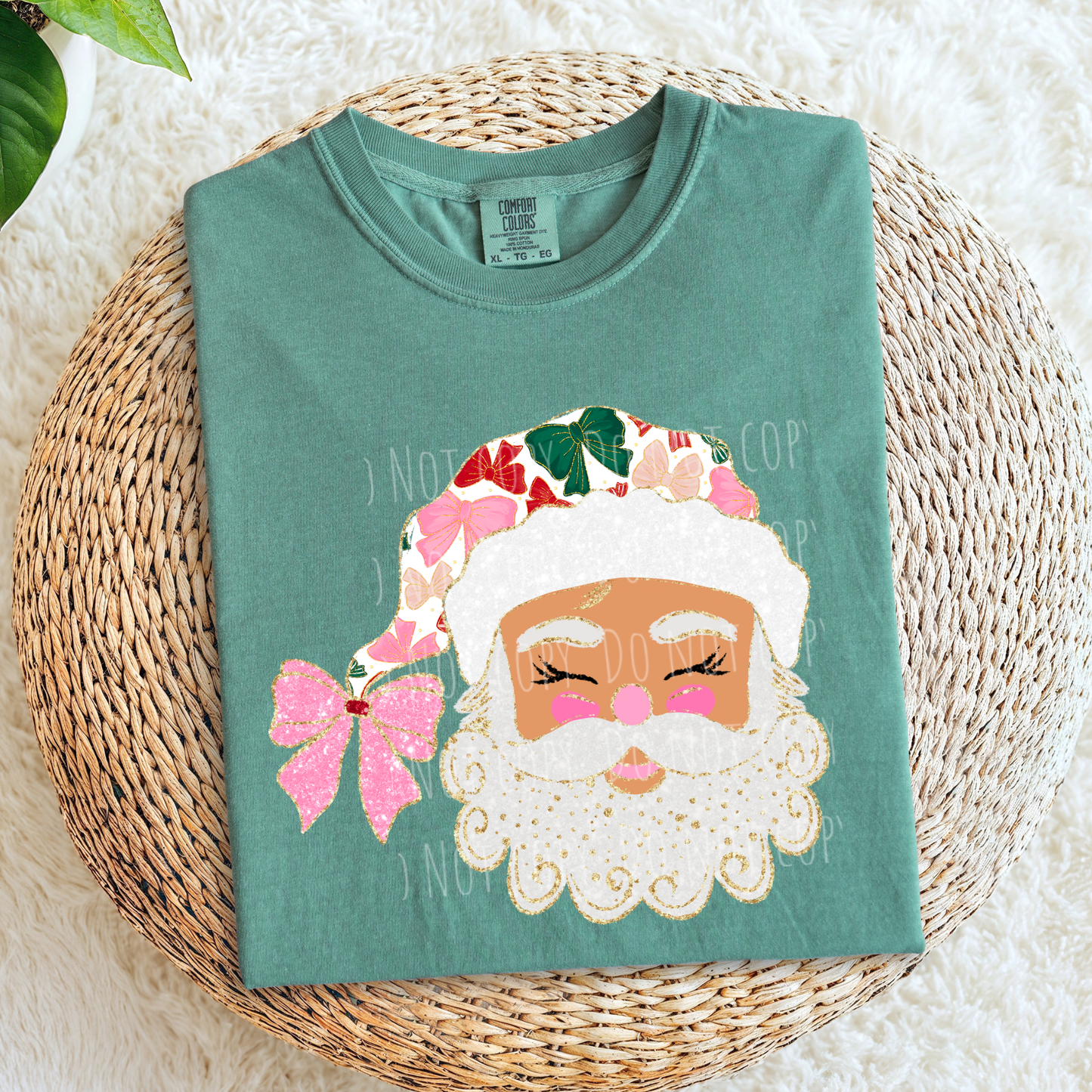 Cutesy Bow Hat Santa (light skin)