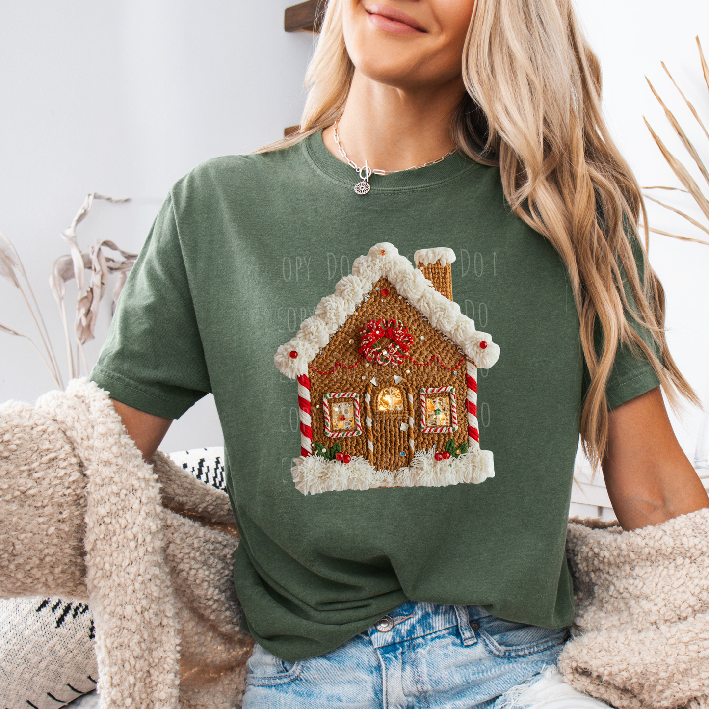Faux Yarn Classic Gingerbread House