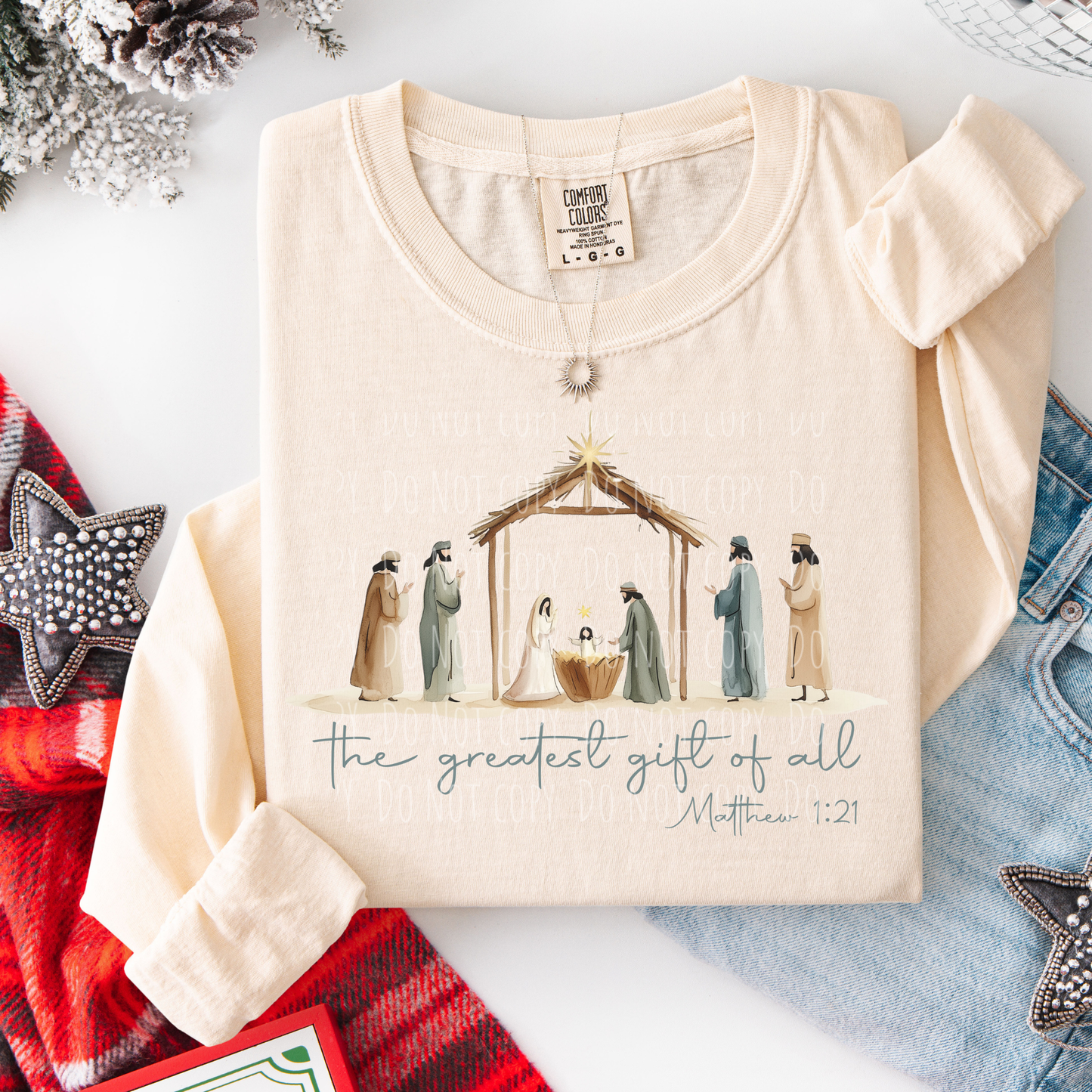 The Greatest Gift Of All Watercolor Nativity