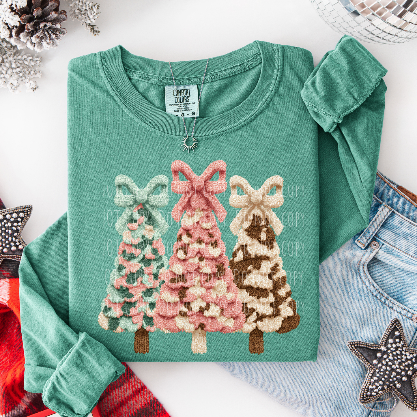 Latch Hook Coquette Christmas Trees