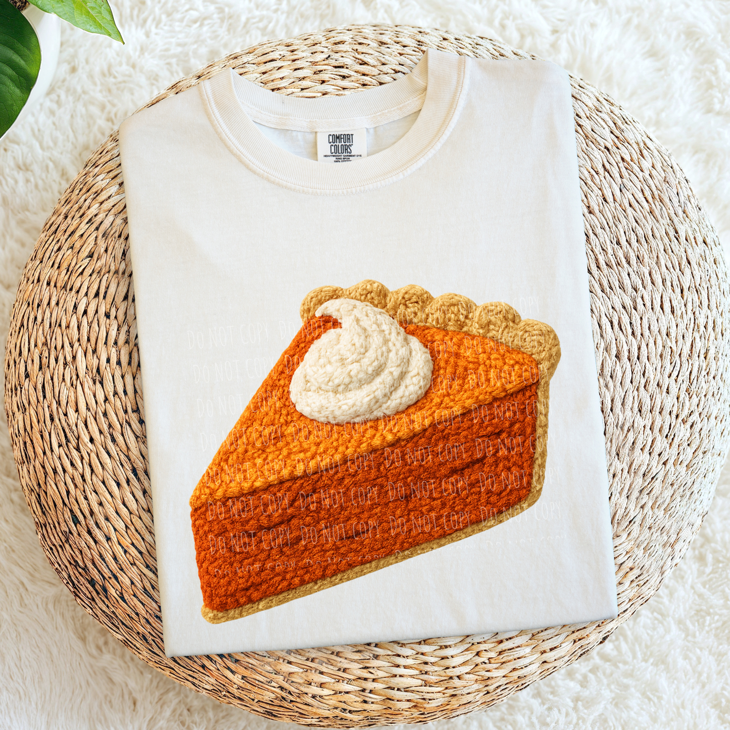 Faux Yarn Pumpkin Pie