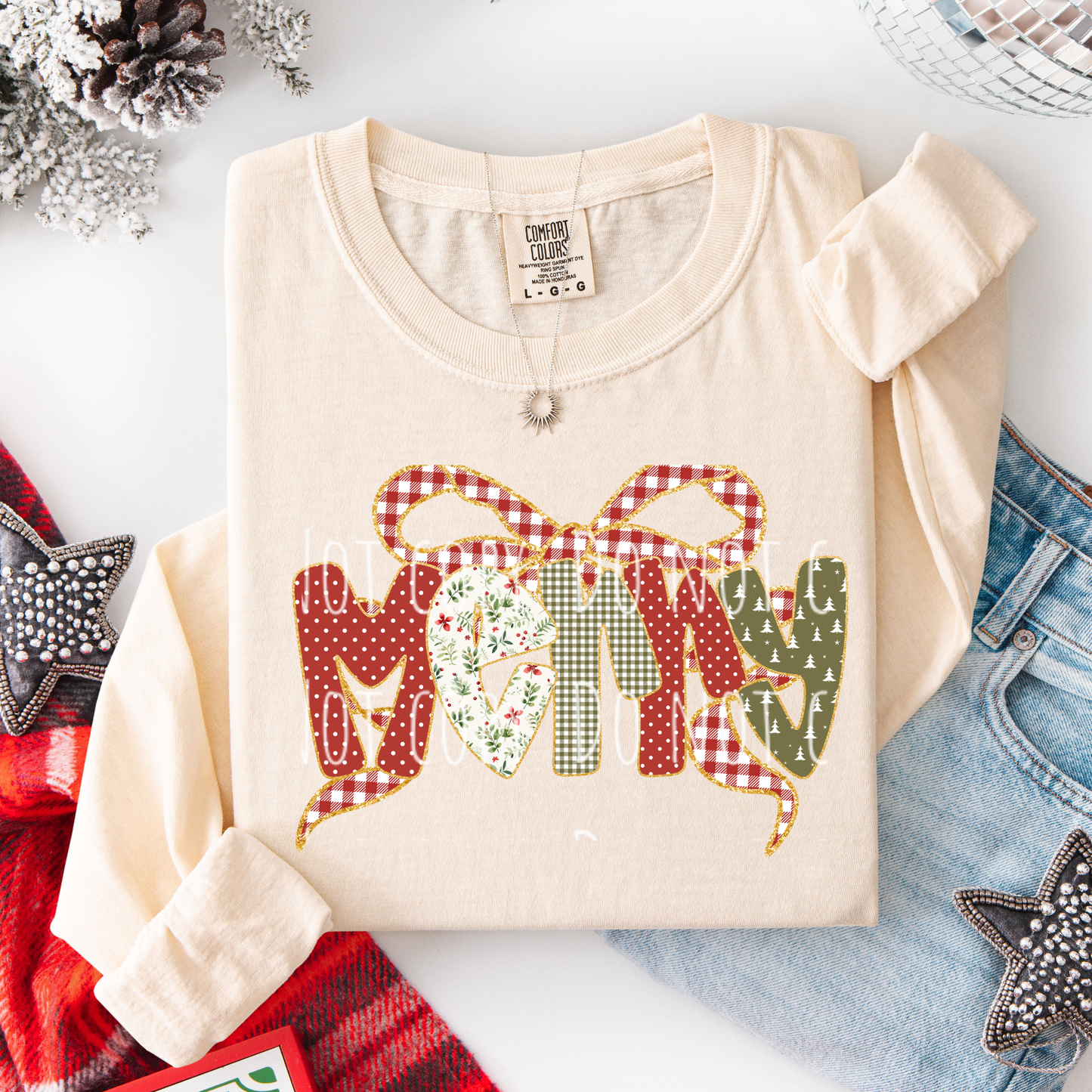 Plaid Bow Merry Coquette