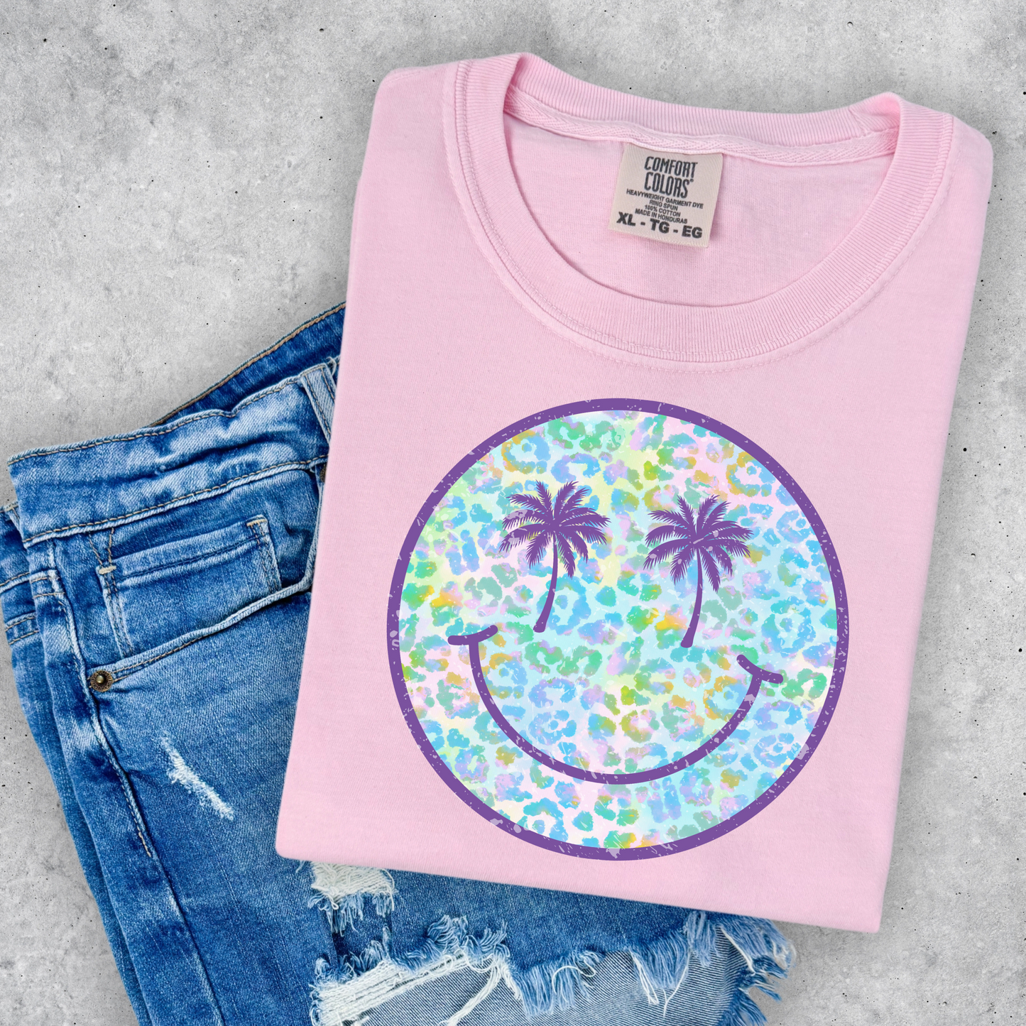 Leopard Palm Eyes Smiley