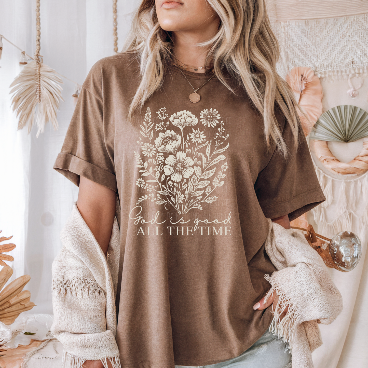 God Is Good All The Time Floral